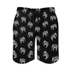 Pantaloncini da uomo Board Retro Elefante Simpatico costume da spiaggia Hawaii Divertente stampa animalier Asciugatura rapida Sport Fitness Pantaloni corti oversize