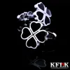 Manschettenknöpfe KFLK Schmuck französisches Hemd Designer-Manschettenknöpfe für Herren Marke Clover Manschettenknöpfe Hochzeit Knöpfe Schwarz Hochwertige Gäste 230901