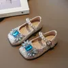 Kids Shoes Rhinestone Girls Princess Shoes Flats Soft Dance Children Baby Toddlers Single shoes Spring Autumn 21-35