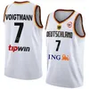 Drucken Deutschland WM 10 POWER FORWARD Trikot Deutschland Basketball 17 Dennis Schroder 42 Andreas Obst 32 Johannes Thiemann 4 Maodo Lo 7 Johannes Voigtmann