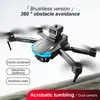 HD kameralı katlanabilir drone, fırçasız motor, jest kontrolü daha fazla-taşıma çantası ile uçurmaya hazır! -Gray