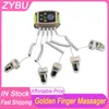 New Portable Face Lifting Radio Frequency Microcurrent Golden Finger RF EMS Beauty Machine gravitational diamond finger Bio Health Care Body Relax Neck Massage