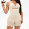 Neue Zipper Frauen Fullbody Body Hohe Kompression Bodyshapers Columbian Fajas De Mujer Offene Büste Abnehmen Shapewear 6XL