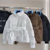 Sashes Ceketler Kadın Tasarımcı Kış Coats Klasik Triangler Yeni Stil Downs Dış Giyim Süper Sıcak Mavi İç SML