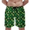 Herrshorts St Patricks Day Gym Shamrock Mönster Sport Fitness Beach Män