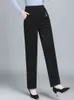 Calças femininas s oversize 8xl pelúcia veludo quente veludo pantalones casual cintura alta solta forrado mãe reta vintage calças largas 230901