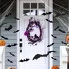 Altri articoli per feste per eventi Ghirlanda di Halloween Pipistrello Ghirlande di rami neri Decorazione di Halloween Ghirlande da 45 cm con ghirlanda di fiori a luce LED per la decorazione del portico della porta 230904