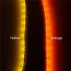 DC12V 3528 5050 SMD 60led/m 120led/m oranje kleur LED strip Led Flexibele Strip Licht Amber Tape wit Zwart lamp verlichting LL