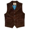 short brown vest