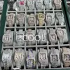 Luxury AP Diamond Iced Mosonit może przechodzić testowe mężczyzn męskie dla projektantów zegarków o wysokiej jakości moissanite Montre Out Automatyczne męskie Luxe S i67 Cy