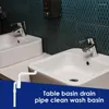 バスアクセサリーセットシンクトラップフレキシブルアンチオーダーアンチオーダーユニバーサルドレインパイプシャンプーボウル用のP-Trapチューブバスルームのごみ処理洗浄