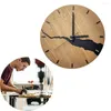 Wall Clocks Creative Old Wood Pattern Split Grain Clock Mute 12inch 30cm Living Room Decorations Office Hanging Pendant