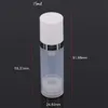 5 ml, 10 ml, 15 ml lege airless flessen, reispompflesdispenser, hervulbare cosmetische pot, vacuümmake-upcontainers, plastic persflessen voor lotion