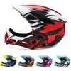 Cykelhjälmar Children Cycling Helmet Löstagbar Full Face Kids Bike Sports Safety Hjälm Child Skateboarding Motorcykel Roller Skating Hjälm 230904