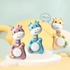 Rattles Mobiles Musical Flashing Baby Rattle Cartoon Deer Hand Drum Early Learning Education Toys Infant Bell Mobile born Weep Tear Toy 230901
