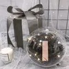 Décorations de Noël Boules de Noël transparentes artisanales boules à remplir en plastique décor à la maison mariage jardin arbre suspendu fête boîte-cadeau décoration 230904