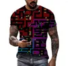 남자 T 셔츠 소년의 게임 3D 프린트 티셔츠 여름 느슨한 승무원 힙합 힙합 패션 선샤인 잘 생긴 고품질 편안한 의류