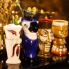 Tazas Hawaii Pulau Paskah Taza Tiki Kreatif Porselen Bir Anggur Koktail Pesta Cangkir Bar Alat Keramik 300 700Ml 230904