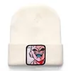 Anime tecknad film beanie högkvalitativ bomullsmössa för män kvinnor varm stickad vinter hatt mode fast unisex cap