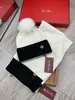 2023 Moda de inverno chapéus de luxo scaves conjuntos unissex designer chapéu e cachecol conjunto para mulher homens de malha schal beanie lindos gorros cachecóis designers