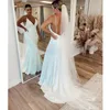 2024 Sexy Backless Mermaid Wedding Dresses Designed Spaghetti Strap Appliques Sweep Train Summer Boho Garden Bridal Gowns Cheap 328 328