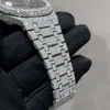 AP Test Skeleton Mens 2023 Stones Pass 버전 Moissanite Diamonds 시계 T OP 품질 기계식 ETA 움직임 고급 아이스 아웃 Sapphire Shiny Watches