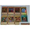 Jeux de cartes Yuh 100 pièces coffret holographique Yu Gi Oh jeu Collection enfants garçon jouets pour enfants 220725 cadeaux de livraison directe Puzzl Dhndb