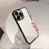 Funda de TPU suave cromada para Iphone 15 Plus 14 13 12 Pro MAX 11 XR XS 8 7 Protector de lente de cámara Agujero fino Transparente Chapado metálico transparente Cubierta trasera del teléfono móvil