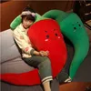 4065Cm Cartoon Simation Li Cuddle Cute Stuffed Pepper Doll Large Soft Vegetable Pillow Bed Sofa Cushion Room Decor J220729 Drop Delive Dhhrw