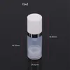 5ml 10ml 15ml Bottiglia Airless Pompa per lozione Mini Bottiglie campione Contenitore sottovuoto riutilizzabile Imballaggio cosmetico Dispenser da viaggio