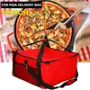 収納バッグピザウォーマーバッグ16インチ断熱食料品ポーチ整理ボックスジッパー付きレストランケータリングに最適