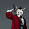 Parti Maskeleri Prajna Maskesi Demon Japon Hayalet Savaşçısı BlueFaced Shura Ninja Fullface Script Prop Erkek Cadılar Bayramı Kostüm 230904