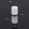 Bottiglie airless vuote da 5 ml 10 ml 15 ml Dispenser per bottiglie con pompa da viaggio Barattolo cosmetico riutilizzabile Contenitori per trucco sotto vuoto Bottiglie di plastica per lozione