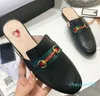 designer dress shoes genuine leather slippers cowhide horse buckle classic style fashion brand