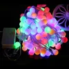 Andra evenemangsfestleveranser 10m EU Plug 6M USB BALL LED String Light Outdoor Chain Garland Fairy Lamp Home Wedding Garden Chile Decor 230901