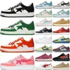 2024 Sk8 Hommes Femmes Casual Chaussures A Sta Low ABC Camo Stars Blanc Vert Rouge Noir Jaune Baskets Taille