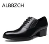 Sapatos de vestido Genuíno Couro Oxford Homens Saltos Altos Negócios Escritório Trabalho 5cm Aumento de Altura Casamento Redondo Toe 230901