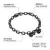 Link Bracelets Beichong Arrival Fitness Dumbbell Stainless Steel Chain Four Color Men's Energy Barbell Bracelet Bangle