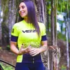 Chemises de cyclisme Tops VEZZ0 Maillot de cyclisme femme avec chemise à séchage rapide Sports de plein air d'été Uniforme de cyclisme Dames VTT Porter 230904