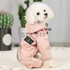 Hundkläder Dog Raincoat Pet Dog Waterproof Hoodies Jumpsuit Raincoat Reflective Dog Rain ET For Small Dog Pet Supplies X0904