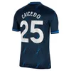 23 24 Sterling Enzo Mens Soccer Jerseys 22 23 Pulisic Mendy Ziyech Kovacic Lukaku Home Blue Away 3rd Football Shirt Kort ärmuniformer