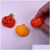 Blind Box Radom Pumpkin Bat Spider Halloween Mochi Squishy Toy tema Mini Squishies Party Kawaii Söta semestergåvor Drop Delivery Dhyq0