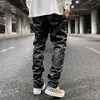 Męskie spodnie harajuku czarne skórzane spodnie pu dla mężczyzn Y2K Streetwear w lupgy proste swobodne spodnie unisex hip -hop duży luźne cargos J230904