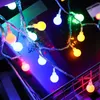 Andra evenemangsfestleveranser 10m EU Plug 6M USB BALL LED String Light Outdoor Chain Garland Fairy Lamp Home Wedding Garden Chile Decor 230901