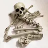 Autres fournitures de fête d'événement 19pcs os ensemble effrayant résine artificielle squelettes humains crâne d'os cassé pour la maison hantée Halloween accessoires de fête décoration 230904