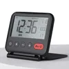 Relógios de mesa Digital Travel Alarm Clock Dobrável Calendário Compacto Temporizador de Temperatura LCD com Modo Snooze