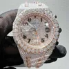 Ap Moissanite Cher 11 Styles De Pierres Squelette Watc Pass Test Hommes Or Argent 2 Tons Vvs Diamants Siny Watces Automatique Eta Luxe Plein Glacé