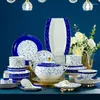 Ensembles de vaisselle Jingdezhen Vaisselle en céramique Bol et assiette Ensemble combiné Porcelaine pour usage domestique