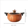 Soup Stock Pots 5L Pumpkin Micro Pressure Pot Home Type Multifunctional Non Stick Gas Stove Universal 230901