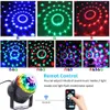 Andere flitsaccessoires Geluidsgeactiveerde roterende discobal DJ-feestverlichting 3W 3 LED RGB LED-podiumlicht voor kerst Bruiloft Geluid Feestverlichting 230904